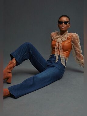 Anthropologie PILCRO High-Rise Wide Leg Jeans